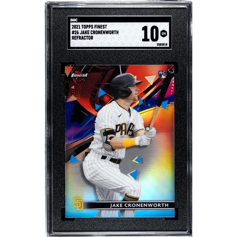 2021 Topps Finest - Jake Cronenworth #26 Refractor (RC) SGC 10 GEM